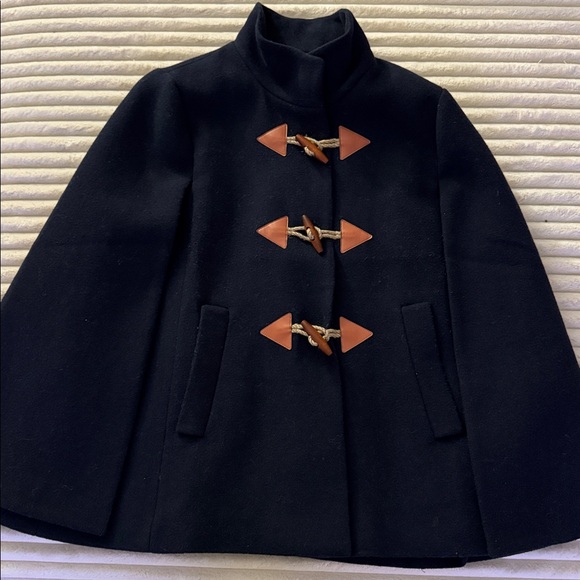 J.Crew Wool Cape Coat - M/L - Picture 3 of 5